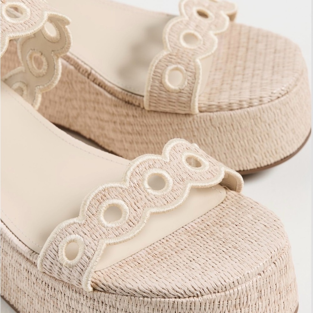 Larroudé
Florence Broderie Flatforms Platform Sandals size 10 NWOT - Picture 4 of 5